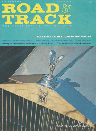 ROAD & TRACK 1960 SEPT - R.R., 400mph, BRUCE McLAREN